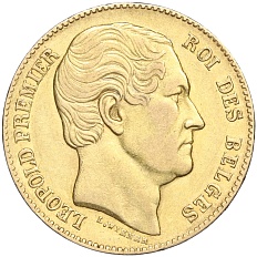 20 франков 1865 года Бельгия — Фото №2