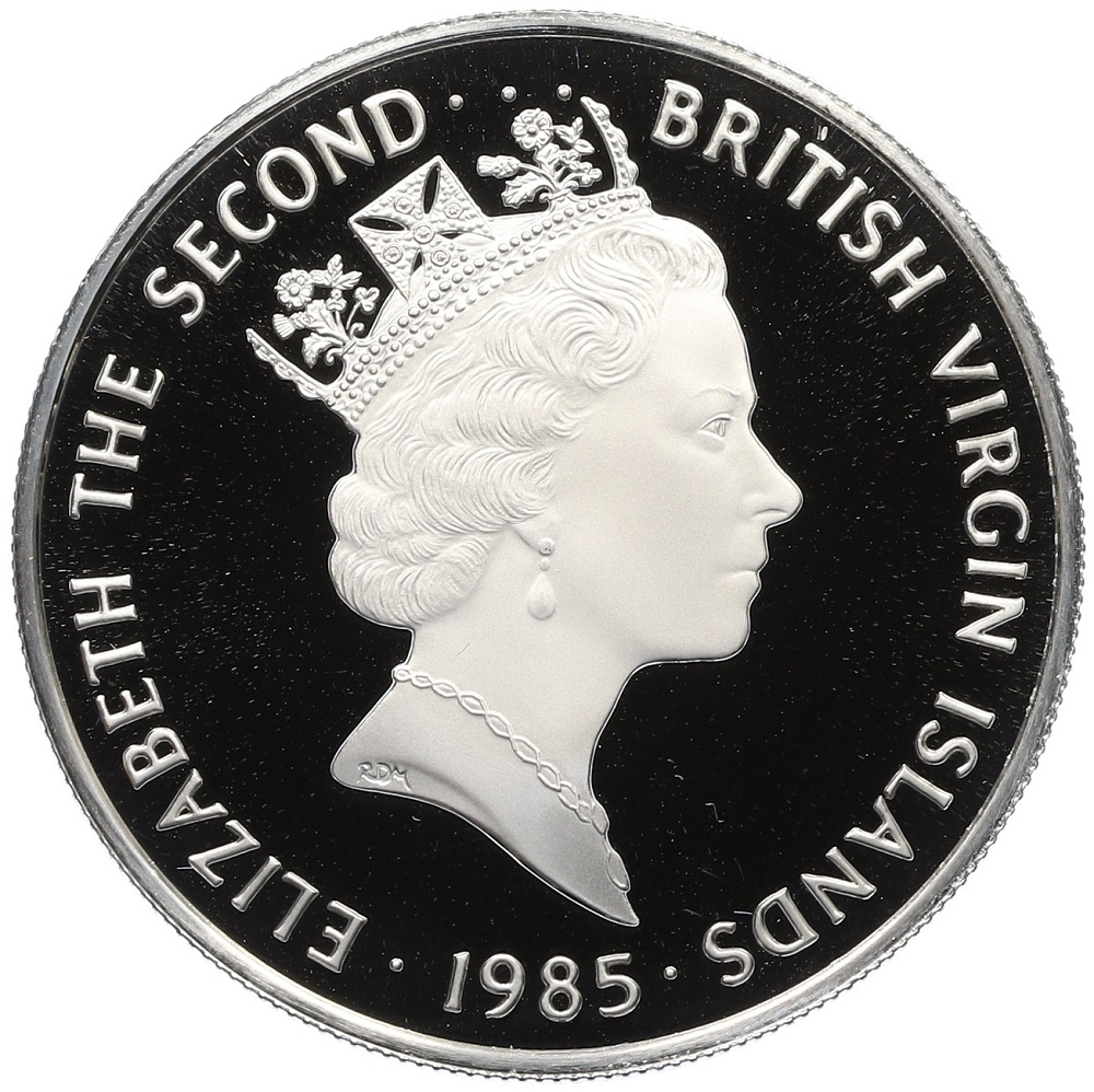 20 долларов 1985 года Британские Виргинские острова «Сокровища затонувших кораблей — Ноктурлабиум» — Фото №2