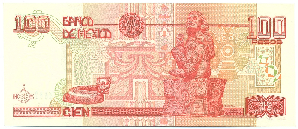 100 песо 2002 года Мексика — Фото №2