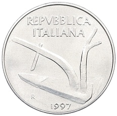 10 лир 1997 года Италия — Фото №1