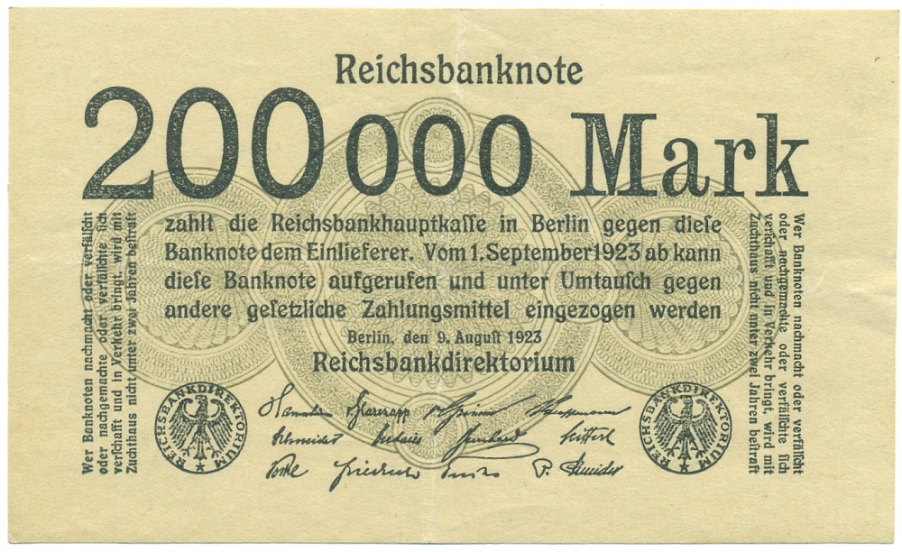 200000 марок 1923 года Германия — Фото №1