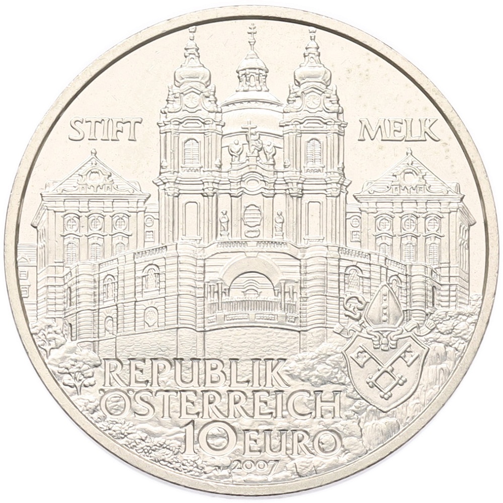 10 евро 2007 года Австрия «Аббатство Мельк» — Фото №2