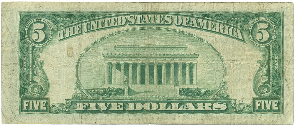 5 долларов 1934 года США — Фото №2