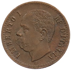 1 чентезимо 1895 года Италия — Фото №2