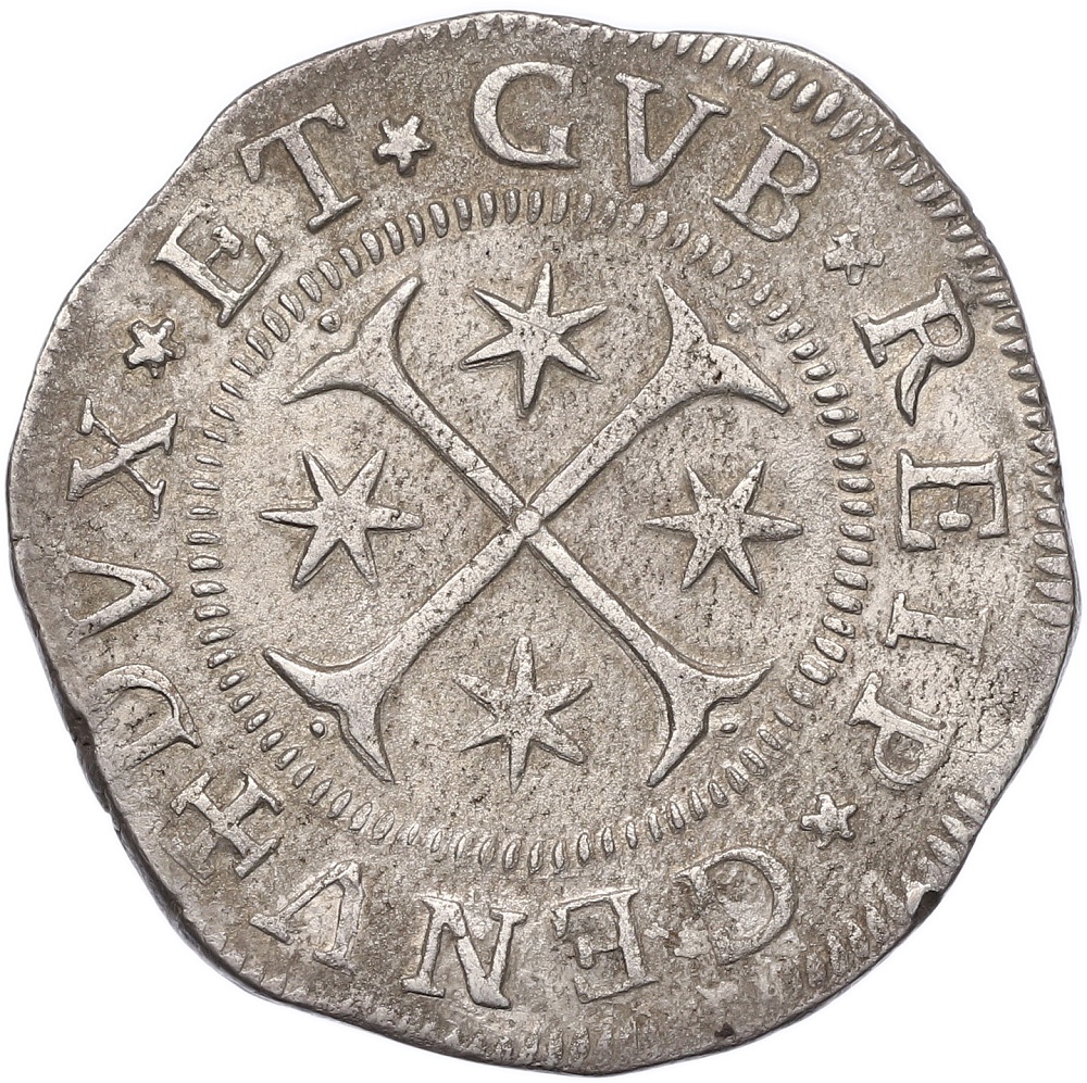 1 скудо 1664 года Генуя — Фото №2