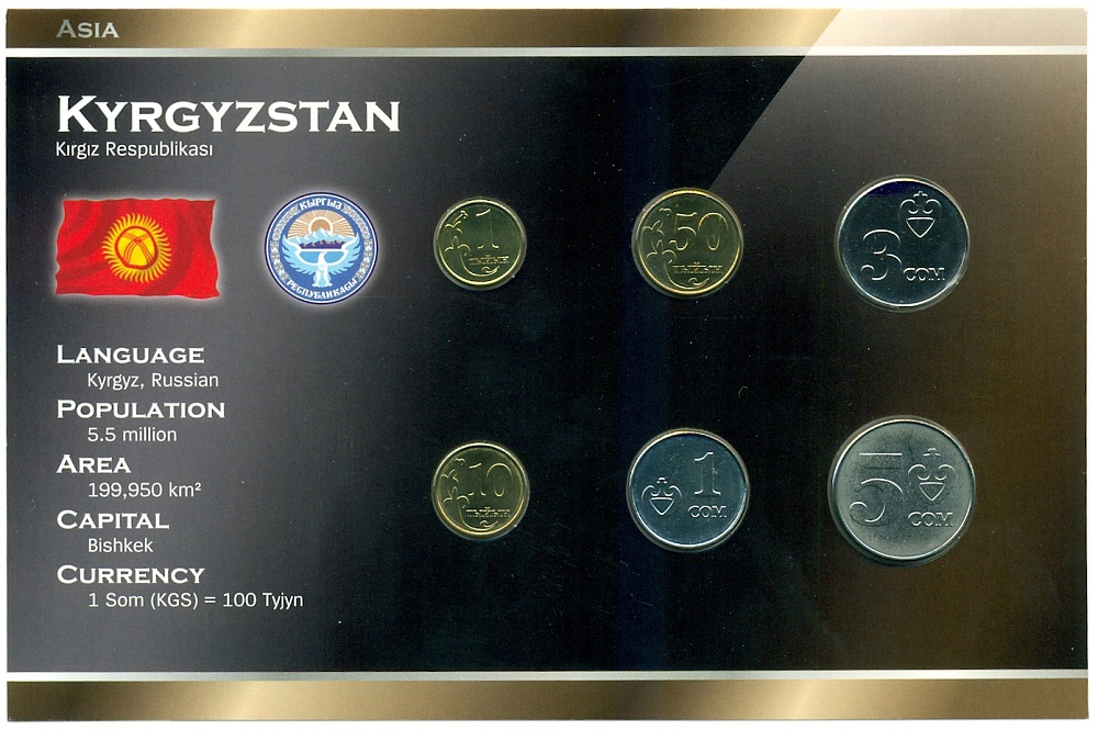Набор монет 2008 года Киргизия — Фото №1