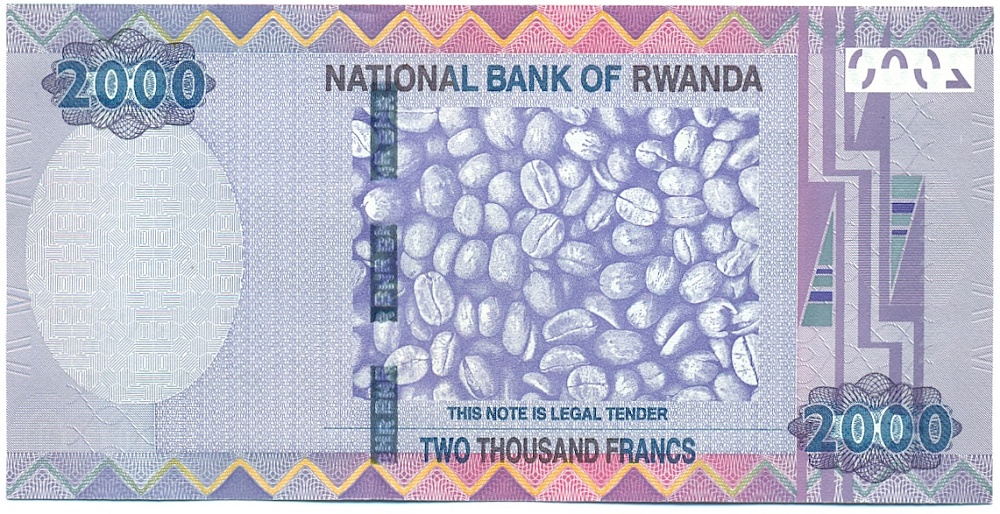 2000 франков 2014 года Руанда — Фото №2
