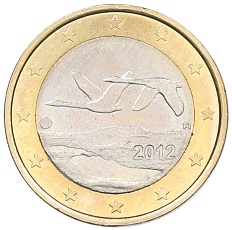 1 евро 2012 года Финляндия — Фото №1