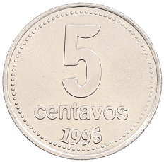 5 сентаво 1995 года Аргентина — Фото №1
