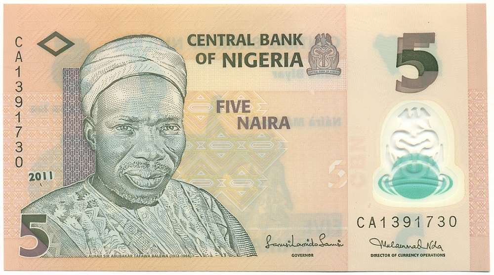 5 найра 2011 года Нигерия — Фото №1