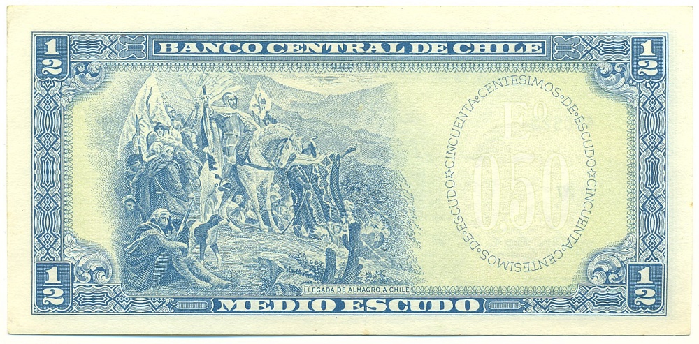 1/2 эскудо 1962 года Чили — Фото №2