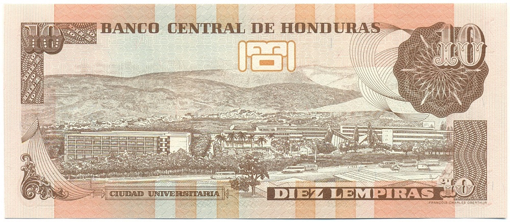 10 лемпир 2004 года Гондурас — Фото №2