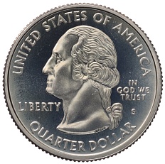 1/4 доллара (25 центов) 2001 года S США «Штаты и территории — Вермонт» — Фото №2