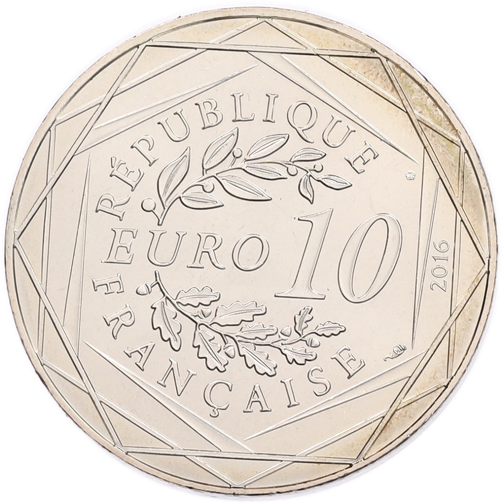 10 евро 2016 года Франция «Маленький принц — Яхта» — Фото №2