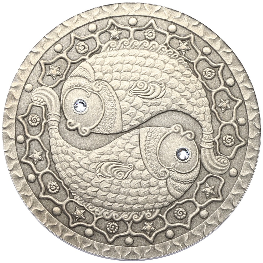 20 рублей 2009 года Белоруссия «Знаки зодиака — Рыбы» — Фото №1