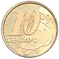 10 сентаво 2023 года Бразилия — Фото №1