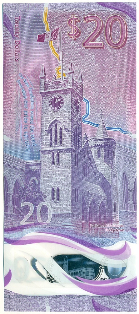 20 долларов 2022 года Барбадос — Фото №2