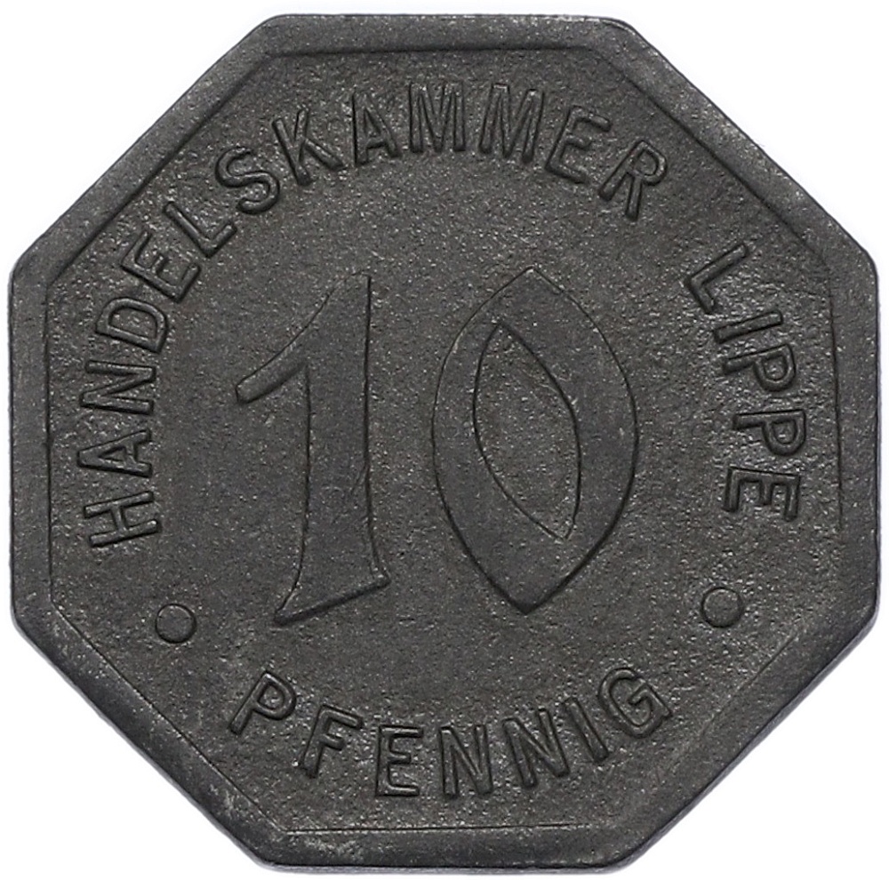 10 пфеннигов 1917 года Германия — Липпе (Нотгельд) — Фото №2
