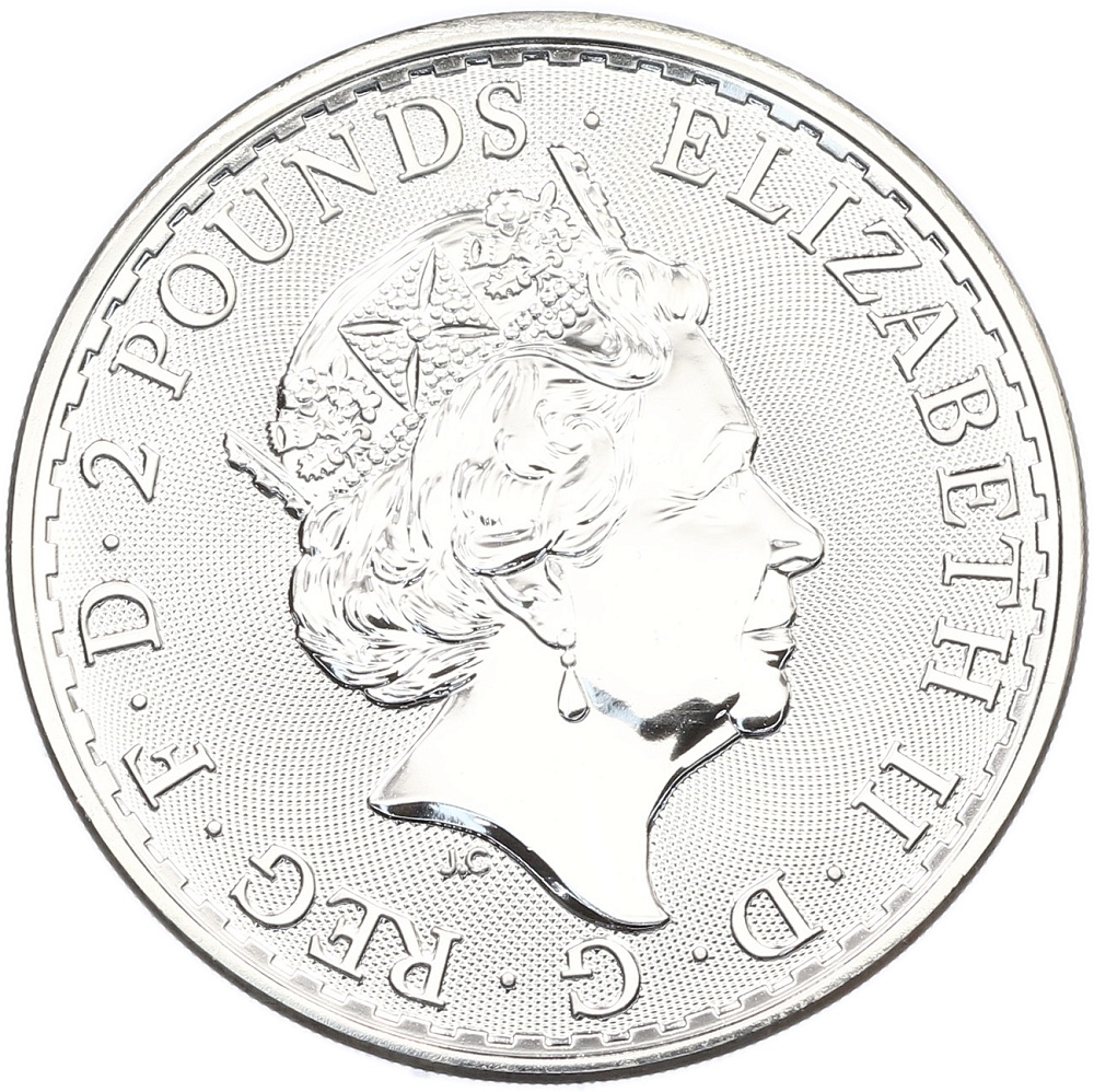 2 фунта 2023 года Великобритания «Британия» (Портрет Елизаветы II) — Фото №2