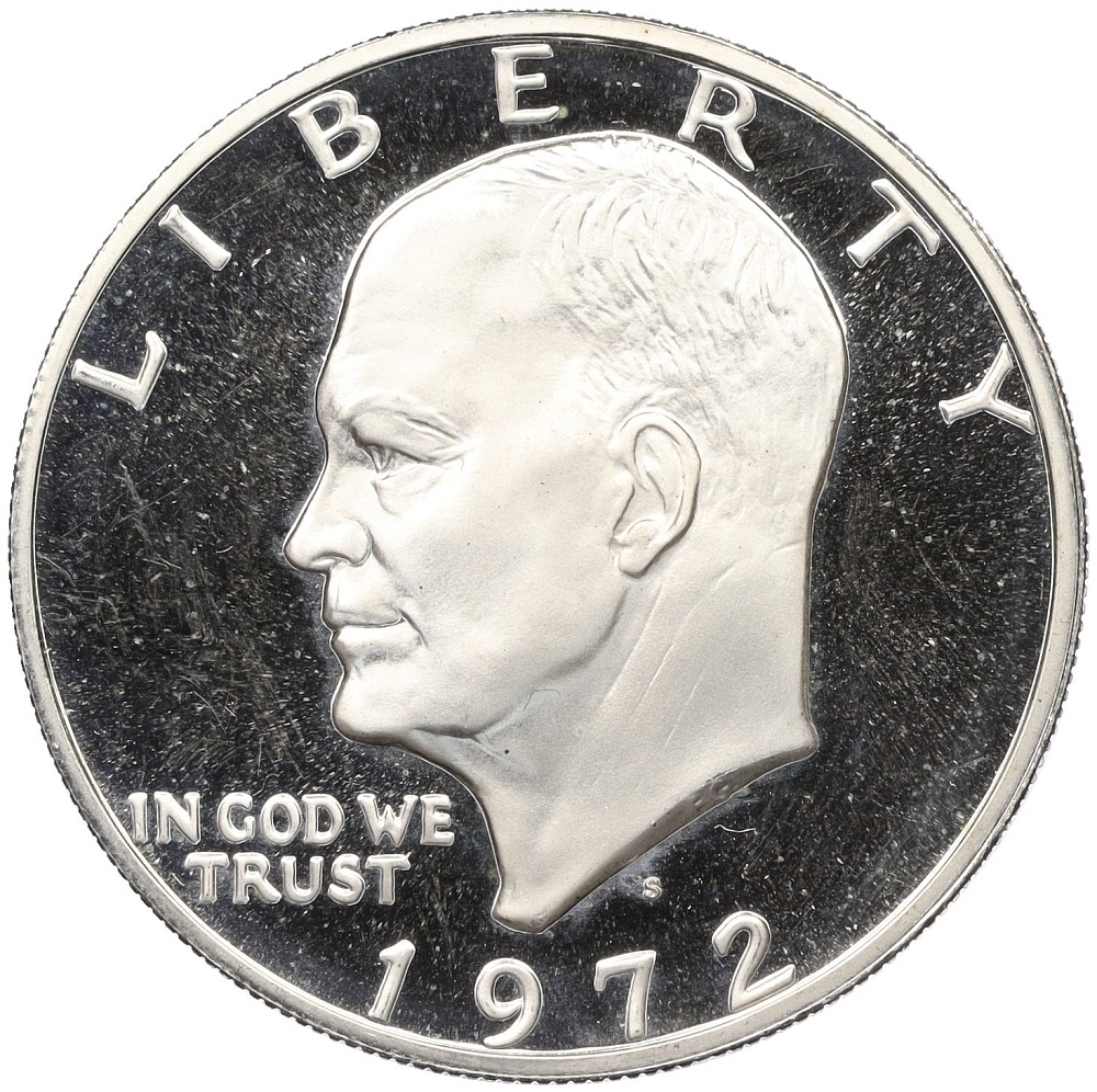 1 доллар 1972 года S США «Эйзенхауэр» (Proof) — Фото №1