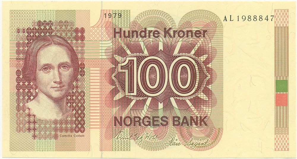 100 крон 1979 года Норвегия — Фото №1