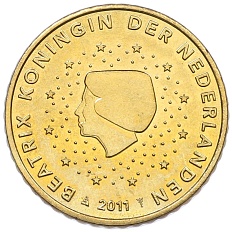 50 евроцентов 2011 года Нидерланды — Фото №1