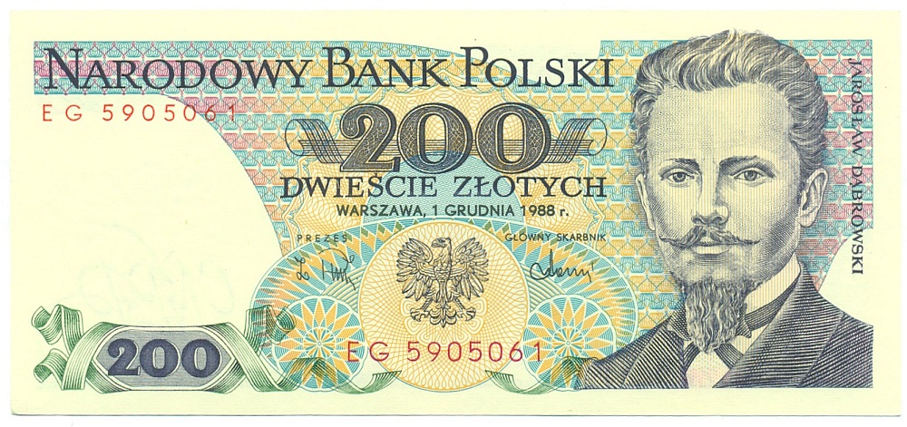 200 злотых 1988 года Польша — Фото №1