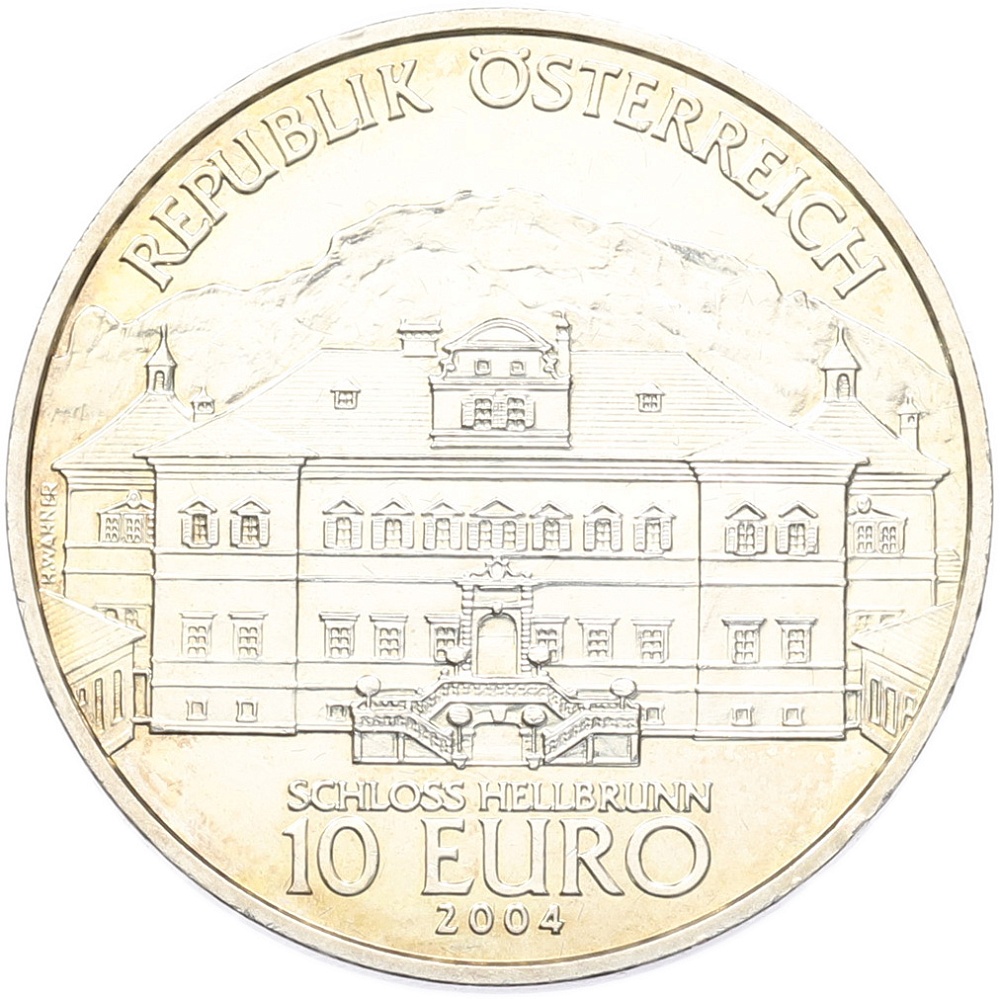 10 евро 2004 года Австрия «Замок Хельбрунн» — Фото №2