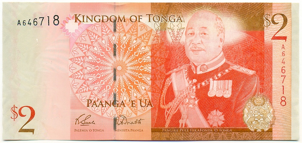 2 паанга 2009 года Тонга — Фото №1