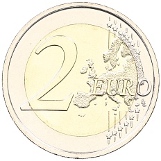 2 евро 2012 года Словакия «10 лет евро наличными» — Фото №2