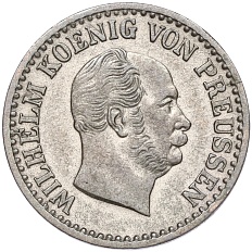 1 серебряный грош 1869 года А Пруссия — Фото №2