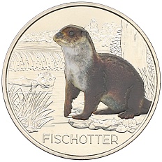 3 евро 2019 года Австрия «Животные со всего мира — Выдра» — Фото №1
