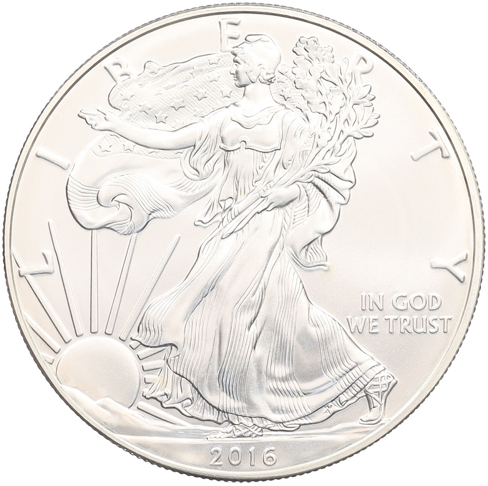 1 доллар 2016 года США «Шагающая Свобода» — Фото №1