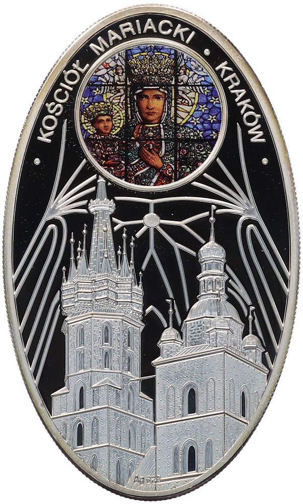 1 доллар 2011 года Ниуэ «Соборы — Мариацкий костел в Кракове» — Фото №1