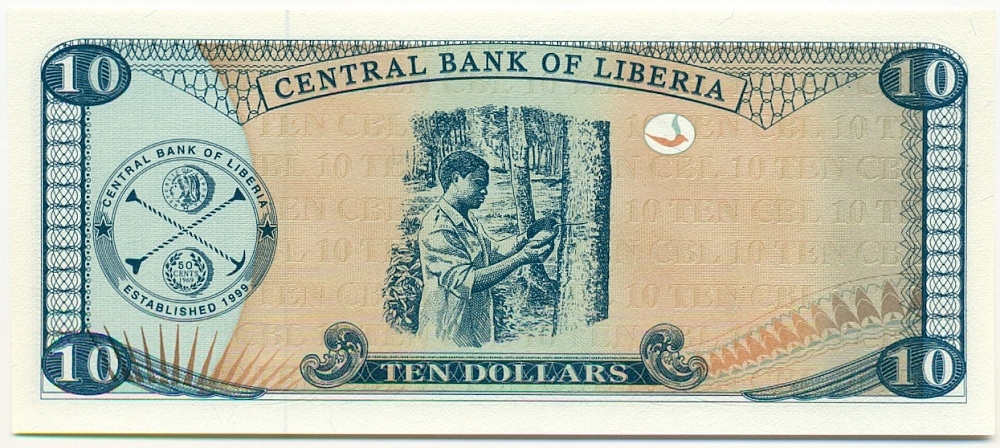 10 долларов 2009 года Либерия — Фото №2