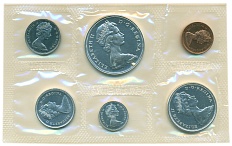 Набор из 6 монет 1967 года Канада — Фото №2