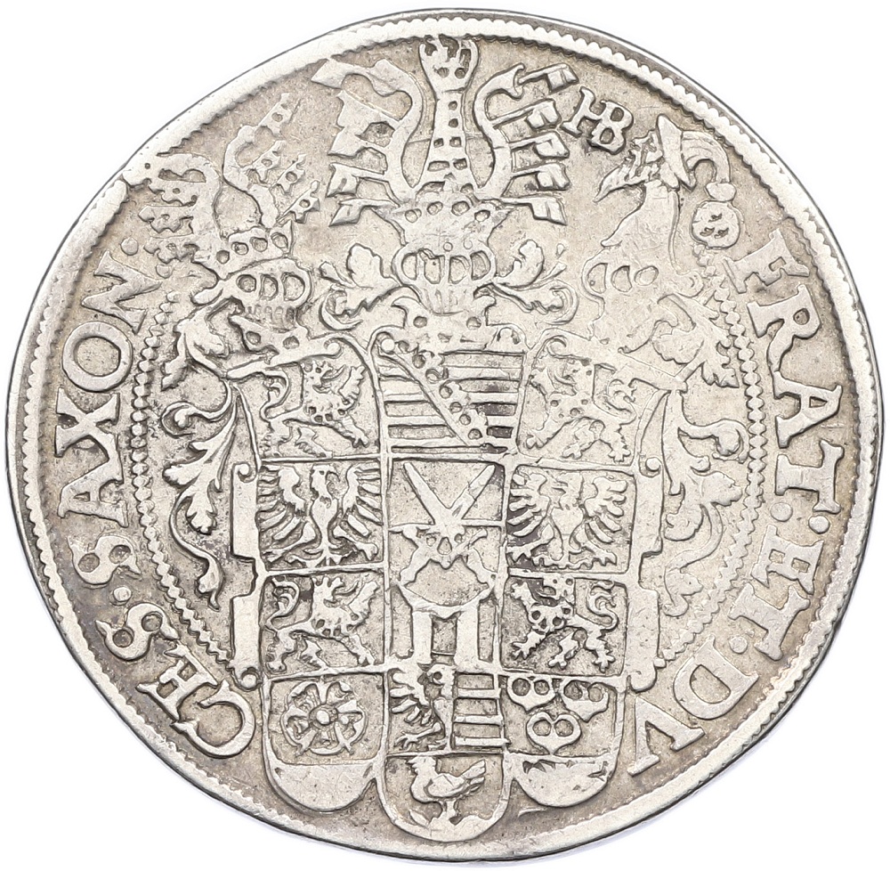 1 талер 1596 года Саксония — Фото №2