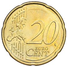 20 евроцентов 2009 года Словакия — Фото №2