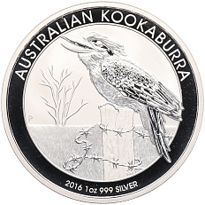 1 доллар 2016 года Австралия «Австралийская кукабара» — Фото №1