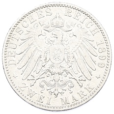 2 марки 1899 года Германия (Пруссия) — Фото №2