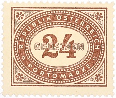 Почтовая марка 24 гроша 1947 года Австрия — Фото №1