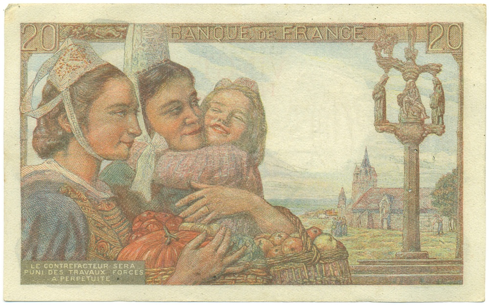 20 франков 1943 года Франция — Фото №2