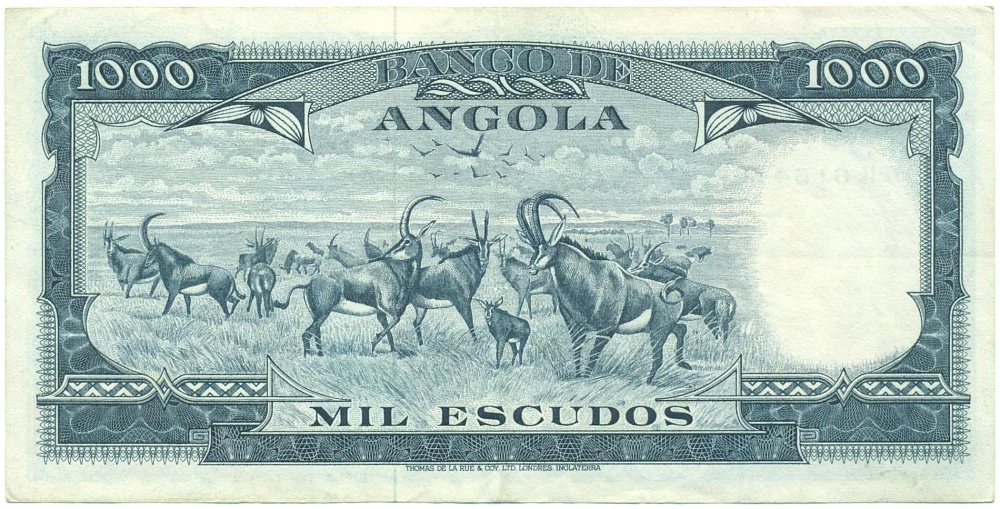 1000 эскудо 1970 года Ангола — Фото №2