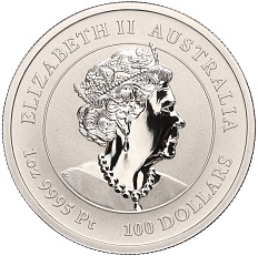 100 долларов 2023 года Австралия «Китайский гороскоп — Год кролика» — Фото №2