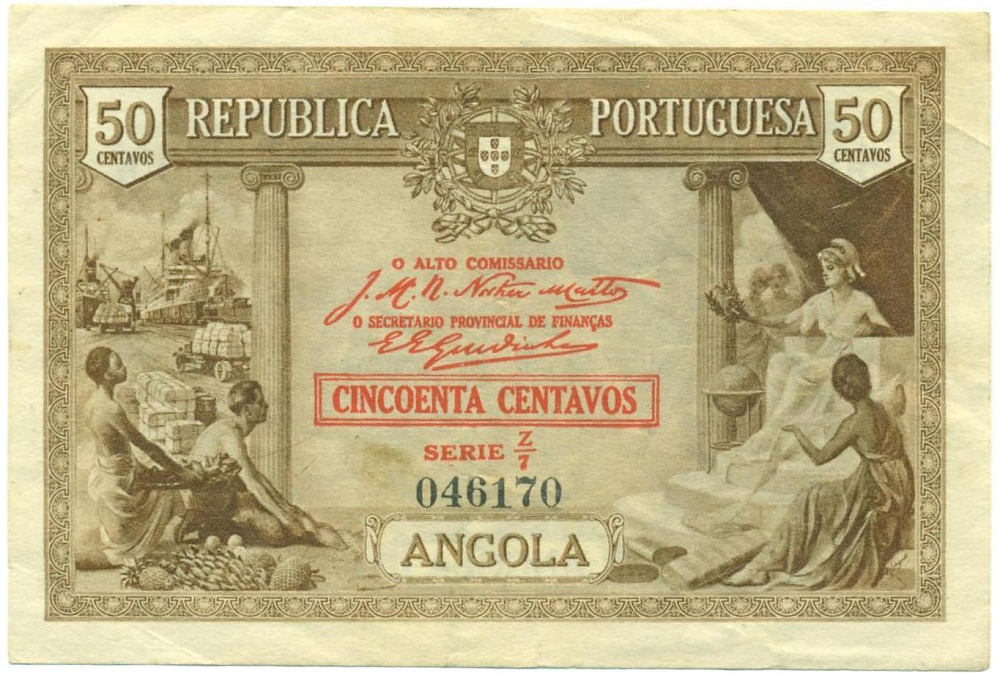 50 сентаво 1923 года Ангола — Фото №1