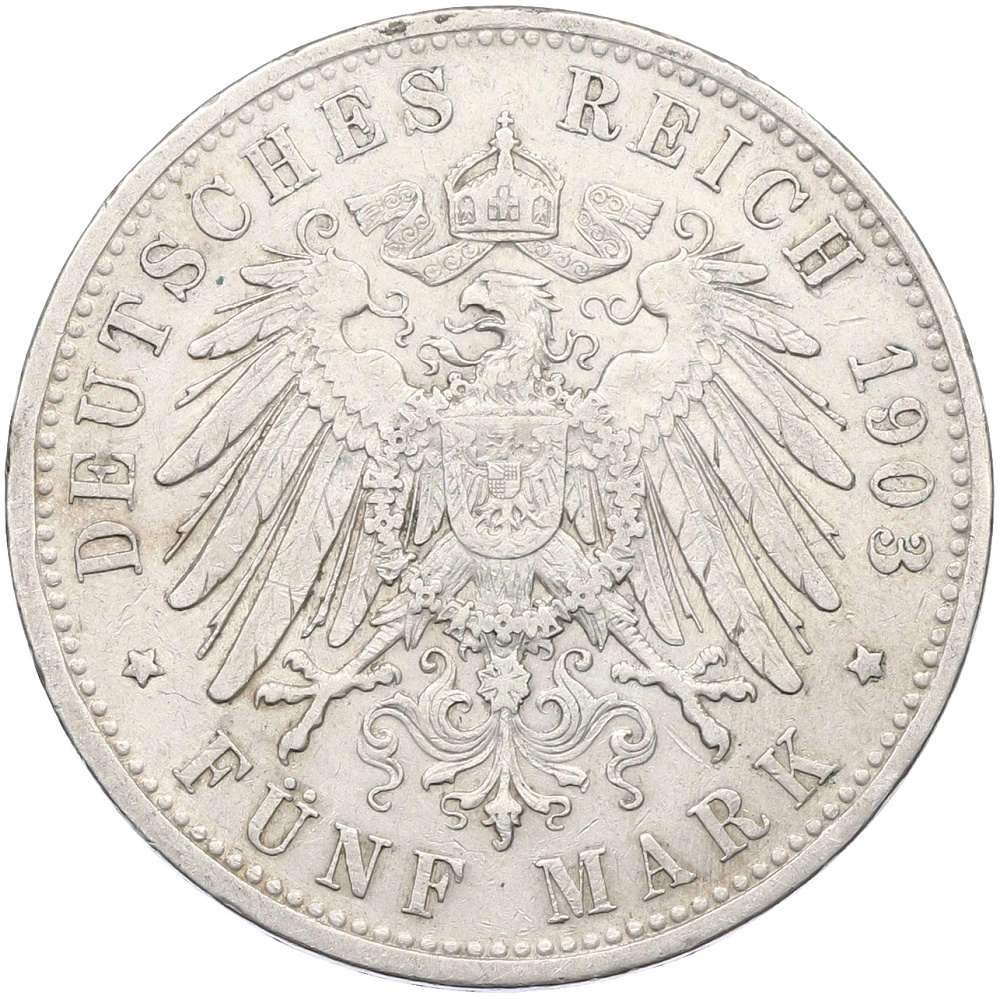 5 марок 1903 года Германия (Бавария) — Фото №2