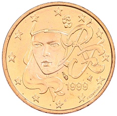 5 евроцентов 1999 года Франция — Фото №1