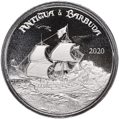 2 доллара 2020 года Восточные Карибы «Антигуа и Барбуда» — Фото №1