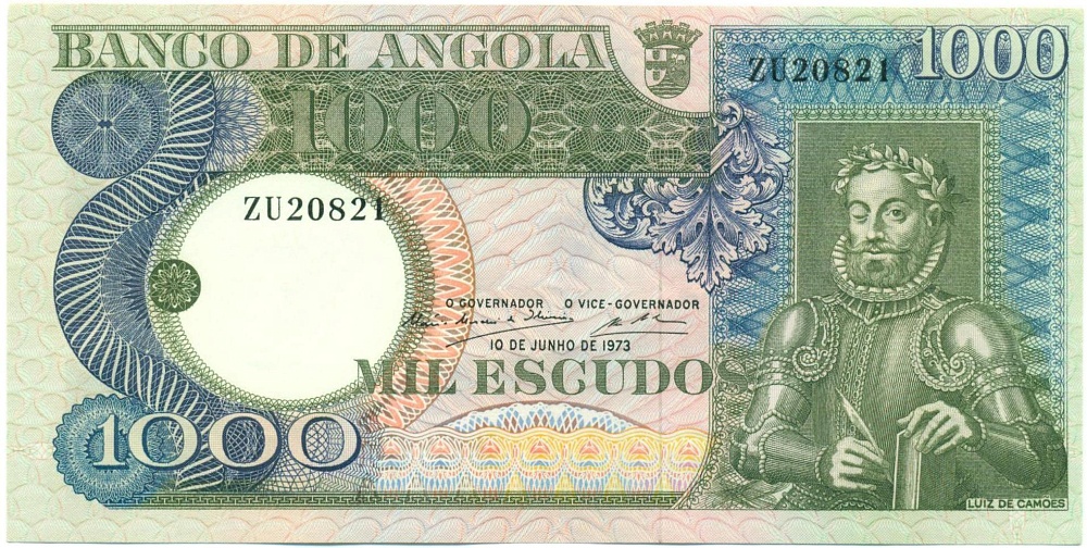 1000 эскудо 1973 года Ангола — Фото №1
