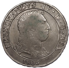 120 грано 1805 года Неаполитанское королевство (Фердинанд IV) — Фото №1